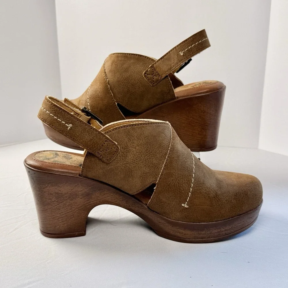B.o.c. Cecelia Platform Clog 8 Retro Boho Festival Hippie